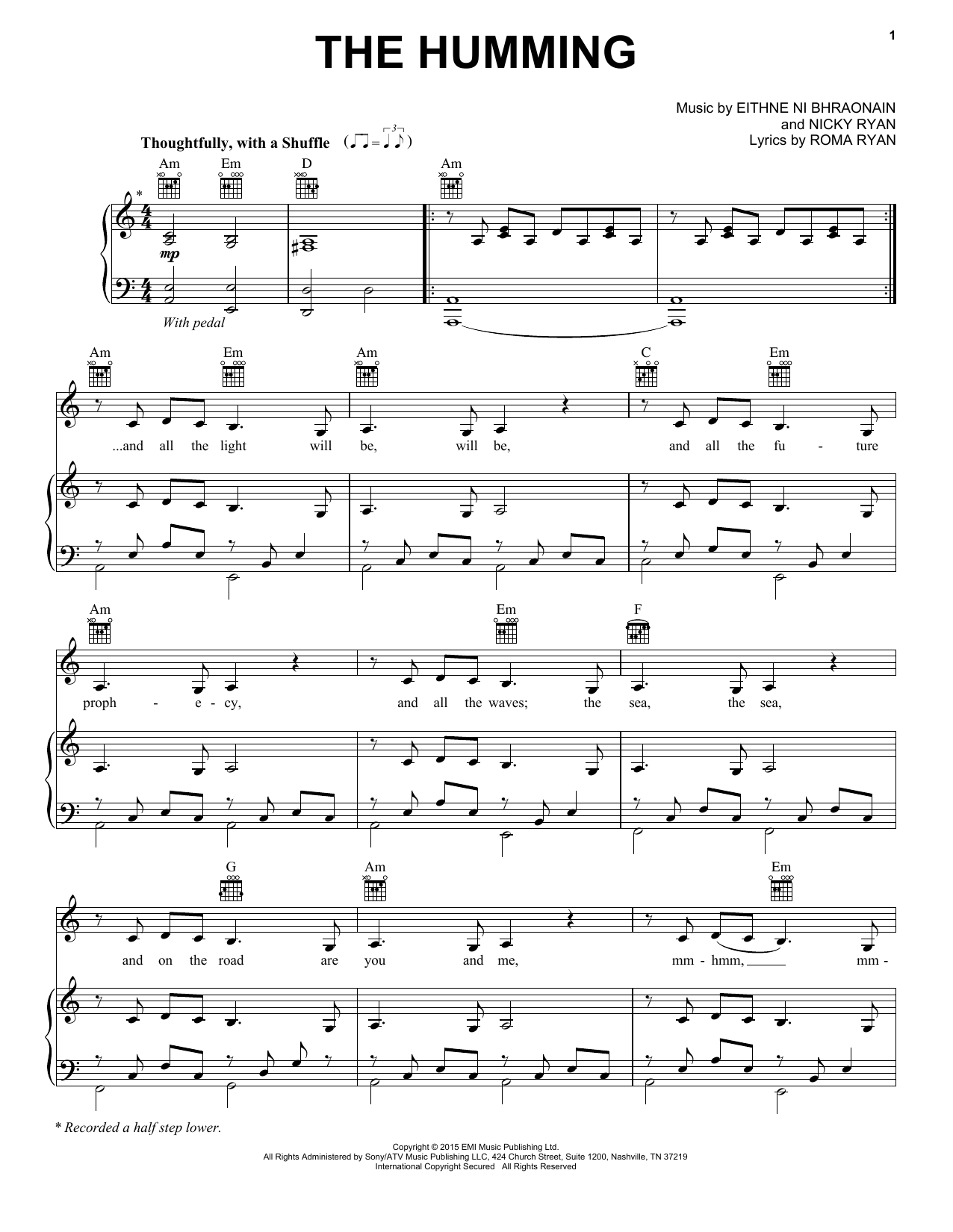 Produktgalerie: Seite 1 von 1 The Humming, Enya, Gesang, Gitarre, Klavier