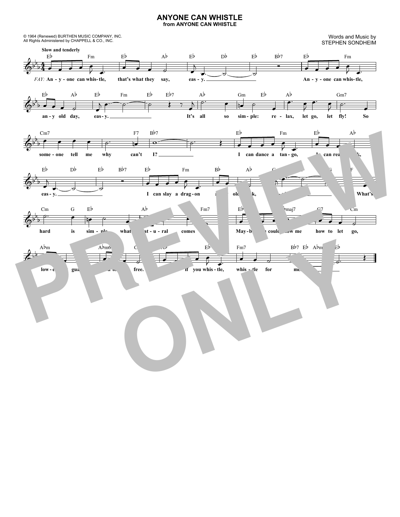 Produktbild zu: Anyone Can Whistle
