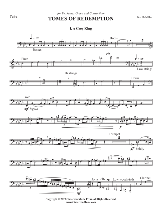Product picture to: Tomes of Redemption (Tuba + Electronics (CD) Ben McMillan