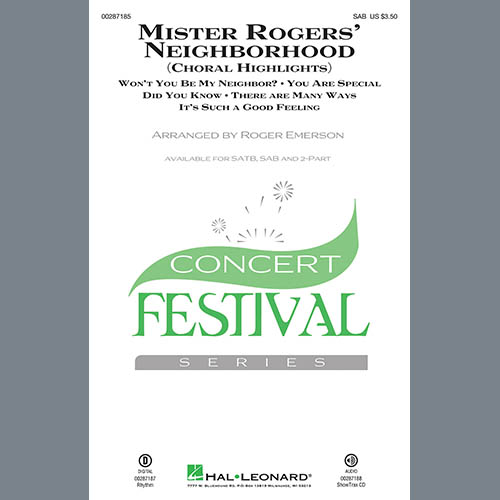cover: Mister Rogers' Neighborhood (Choral Highlights) (arr. Roger Emerson), Fred Rogers