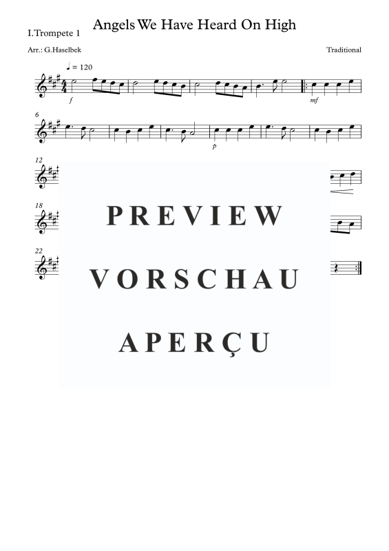 gallery: Angels We Have Heard On High, , (Blechbläserquartett)