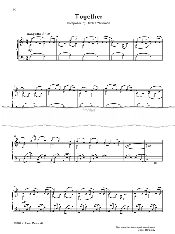 Produktgalerie: Seite 1 von 1 Together, Debbie Wiseman, Klavier