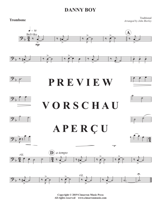 Produktgalerie: Seite 9 von 10 Danny Boy , , (Blechbläser Quintett)