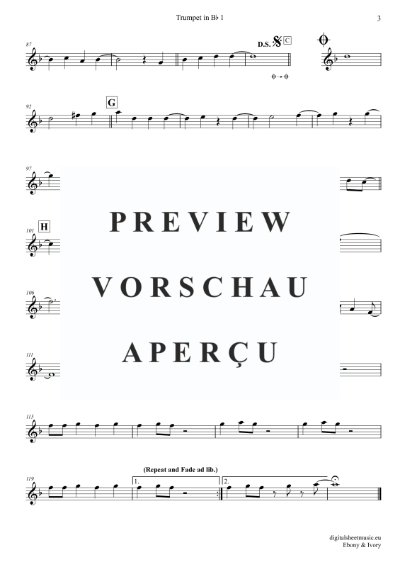 Produktgalerie: Seite 11 von 11 Ebony And Ivory, McCartney, Paul/Wonder, Stevie, (Trompeten Trio + Klavier)