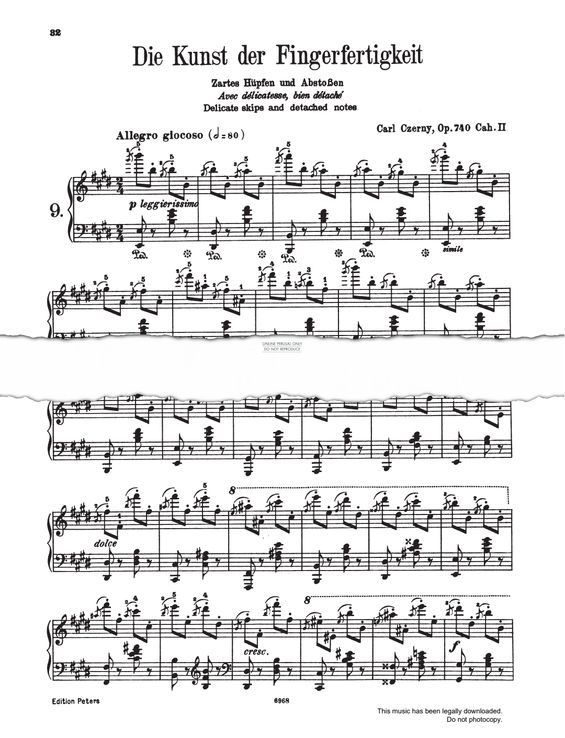 Product picture to: Allegro giocoso Study (Op. 740, No.9)
