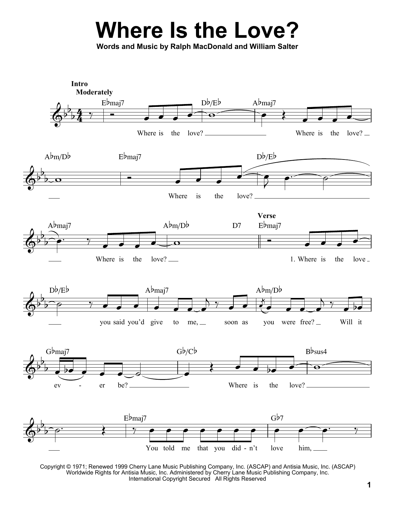 Product gallery: Page 1 of 1 Where Is The Love?, Roberta Flack and Donny Hathaway