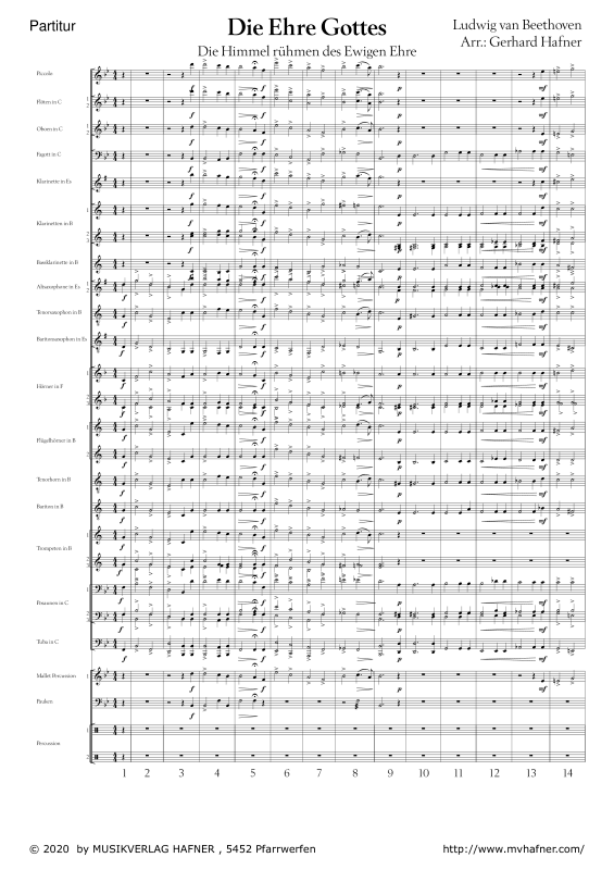 Product gallery: Page 1 of 11 Die Himmel rühmen, , (large wind orchestra)