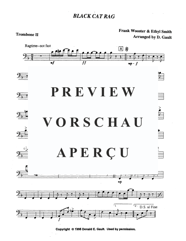 Produktgalerie: Seite 10 von 11 Black Cat Rag, , Posaunen Quartett