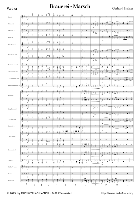 Product gallery: Page 1 of 11 Brauerei - Marsch, , (large wind orchestra)