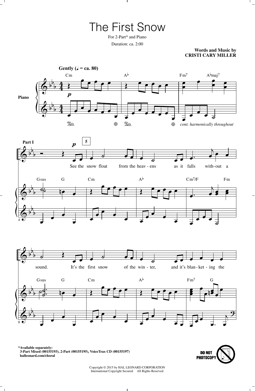 Produktgalerie: Seite 1 von 1 The First Snow, Cristi Cary Miller, Chor