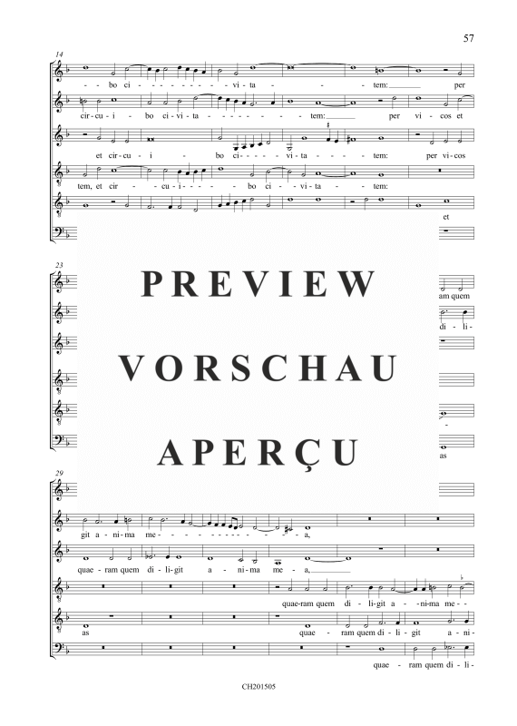 Produktgalerie: Seite 3 von 11 Vadam et circuibo / Qualis est dilectus tuus, , Gemischter Chor 6-stimmig