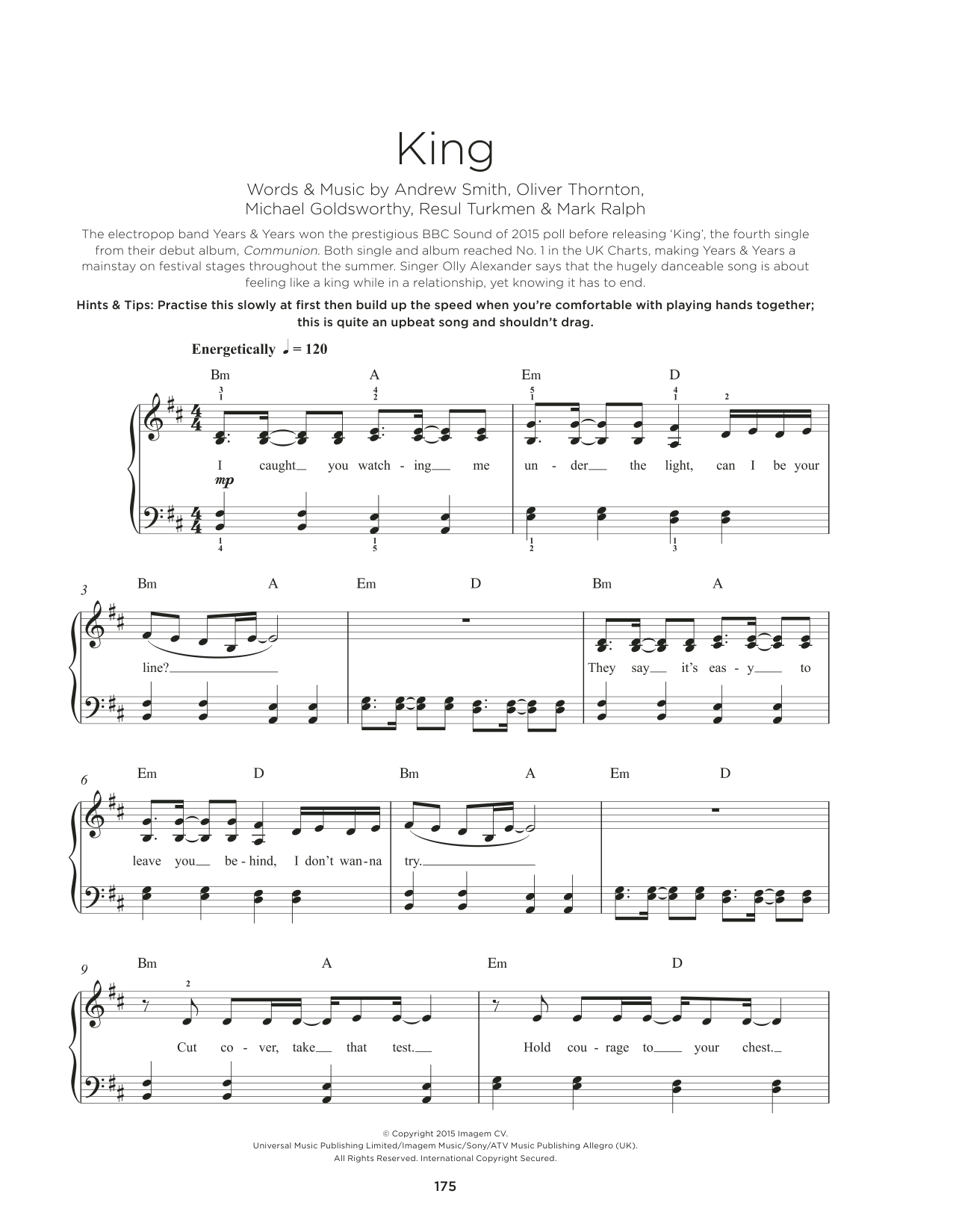 gallery: King, Years & Years, Klavier