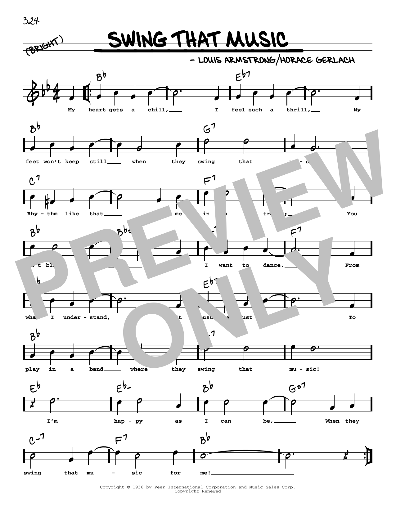 Produktbild zu: Swing That Music (arr. Robert Rawlins)