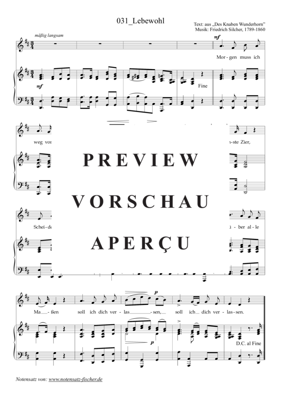 Product picture to: Lebewohl Aus Lahrer Kommersbuch, Klavierausgabe Band 2
