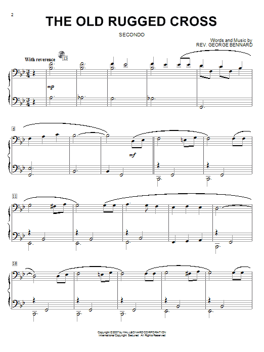 Produktbild zu: The Old Rugged Cross (arr. Larry Moore)