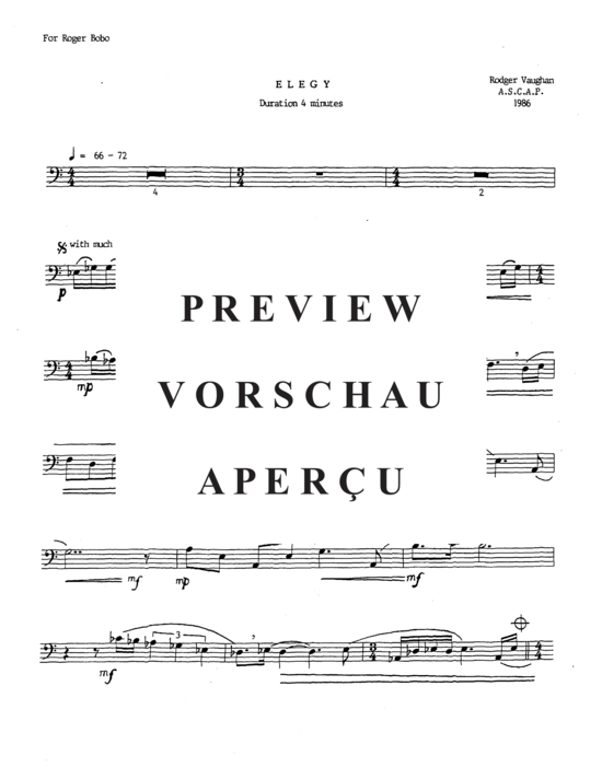 Product gallery: Page 6 of 7 Elegy , , (tuba + piano)
