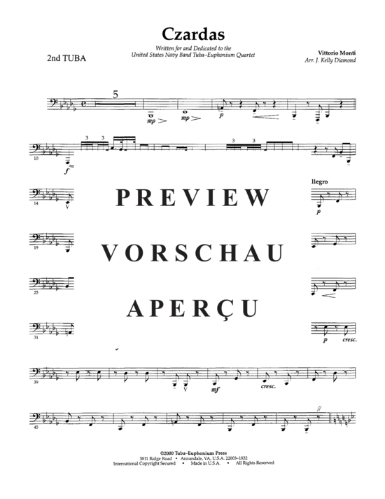 Product gallery: Page 17 of 18 Czardas , , (Tuba Quartett EETT)