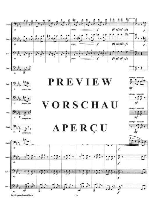 Product gallery: Page 6 of 21 Petit Caprice in the Style of Offenbach , , (Tuba Quartett EETT)
