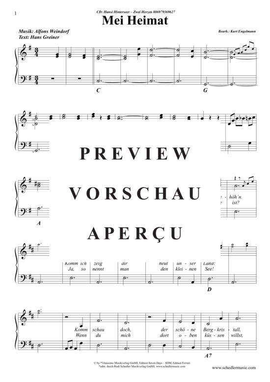 Produktgalerie: Seite 2 von 5 Mei Heimat , Hinterseer, Hansi, Klavier und Gesang