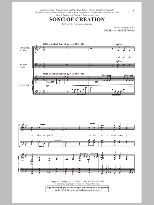 Produktbild zu: Song Of Creation