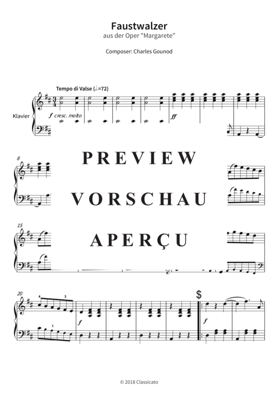 Product gallery: Page 4 of 7 Faustwalzer - aus der Oper Margarete , , Piano Solo