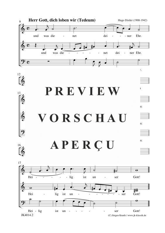 gallery: Herr Gott, dich loben wir - Tedeum, , (Gemischter Chor)