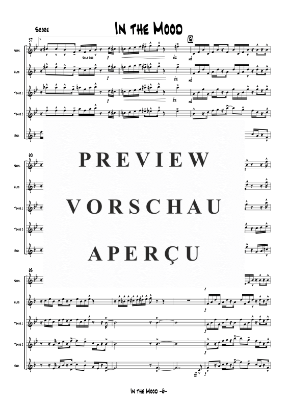 gallery: In The Mood, , Saxophonquintett