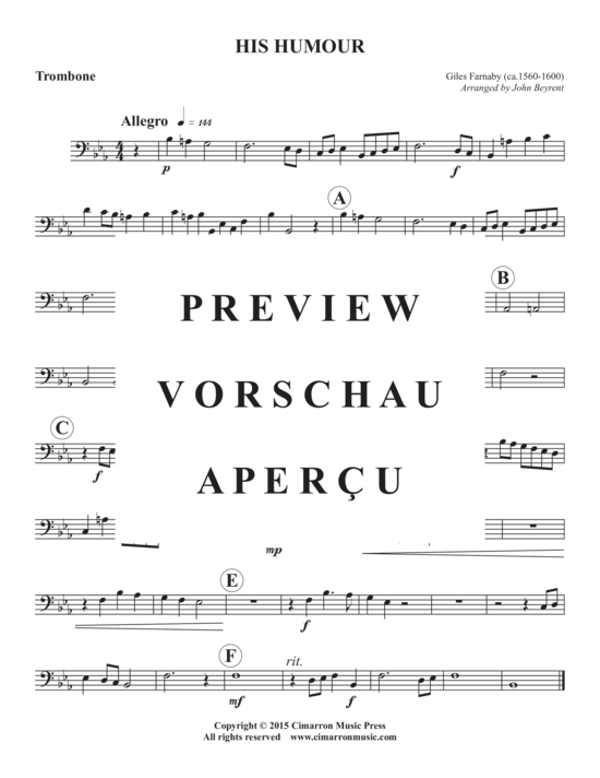 Produktgalerie: Seite 9 von 9 His Humour , , (Blechbläserquartett)