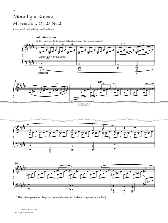 Product picture to: Moonlight Sonata (Piano Sonata No. 14 in C-Sharp Minor, Op.27 No.2)