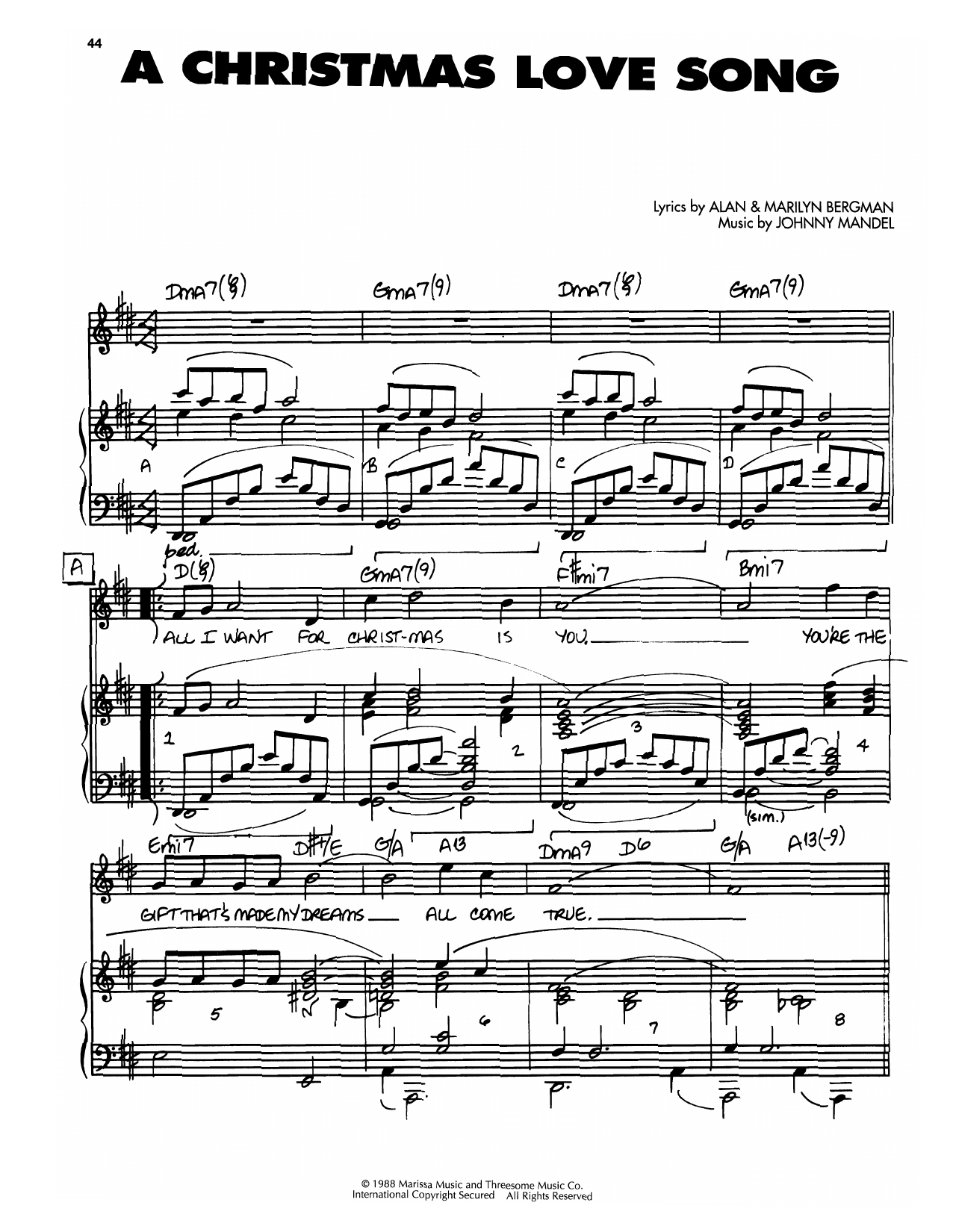 Product picture to: A Christmas Love Song