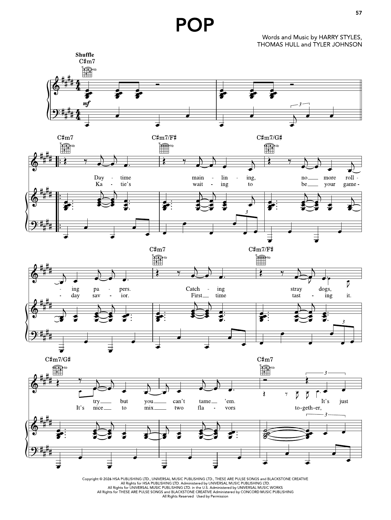 Produktgalerie: Seite 1 von 1 Pop, Harry Styles, Gesang, Gitarre, Klavier