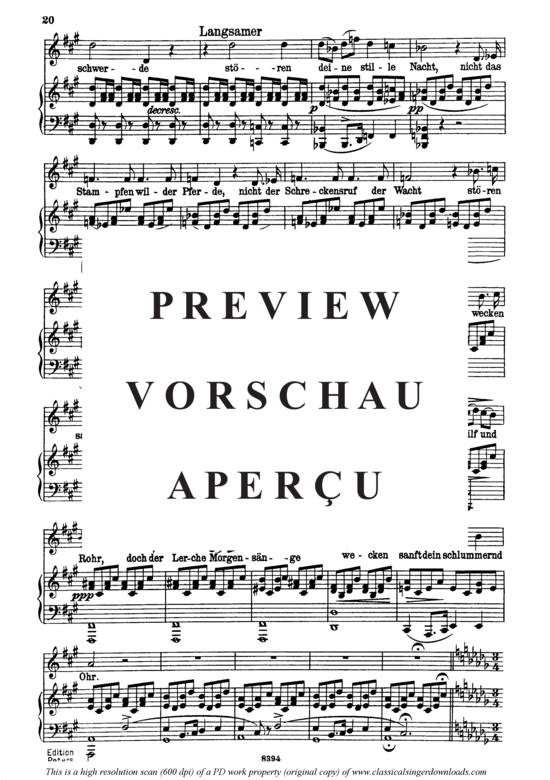 Product gallery: Page 6 of 7 Ellen's Gesang I, D.837, , High Voice and Piano