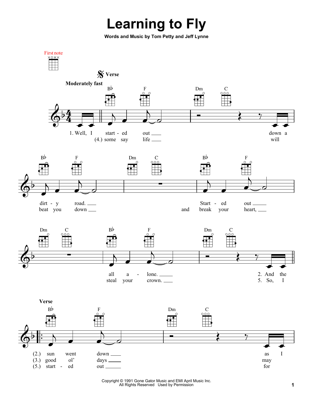 Product gallery: Page 1 of 1 Learning To Fly, Tom Petty