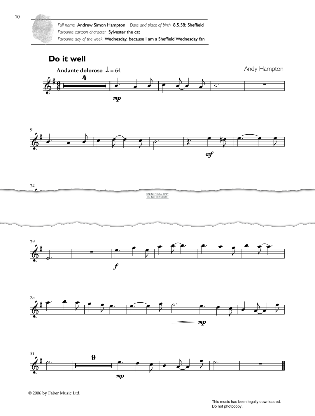 Product gallery: Page 1 of 1 Do It Well, Andy Hampton