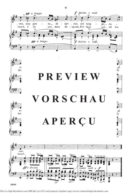 Product gallery: Page 7 of 7 Non posso disperar, Parisotti, Alessandro, Medium Voice and Piano