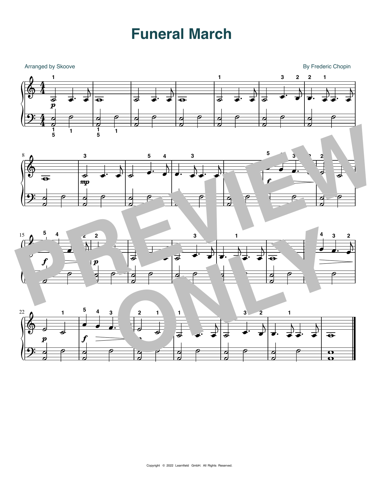 Product picture to: Funeral March (arr. Skoove)