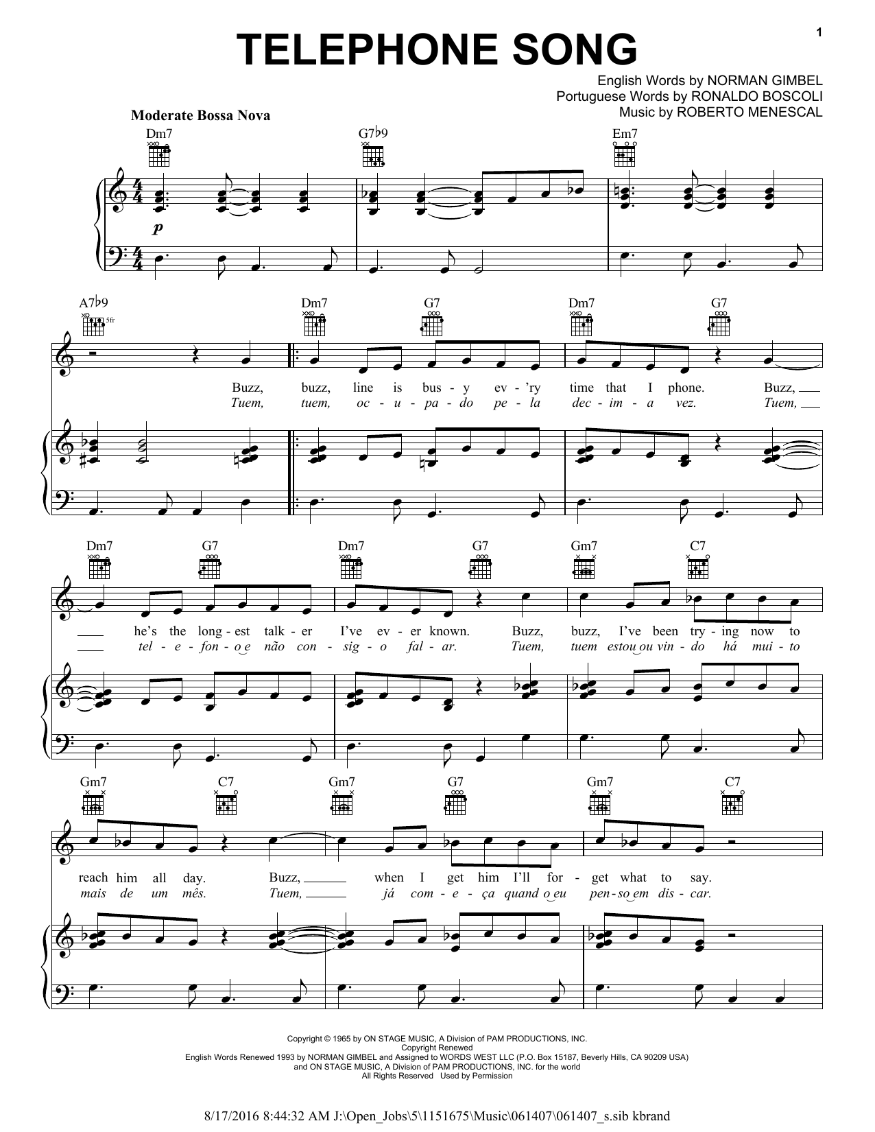Produktgalerie: Seite 1 von 1 Telephone Song (feat. Astrud Gilberto), Stan Getz, Gesang, Gitarre, Klavier