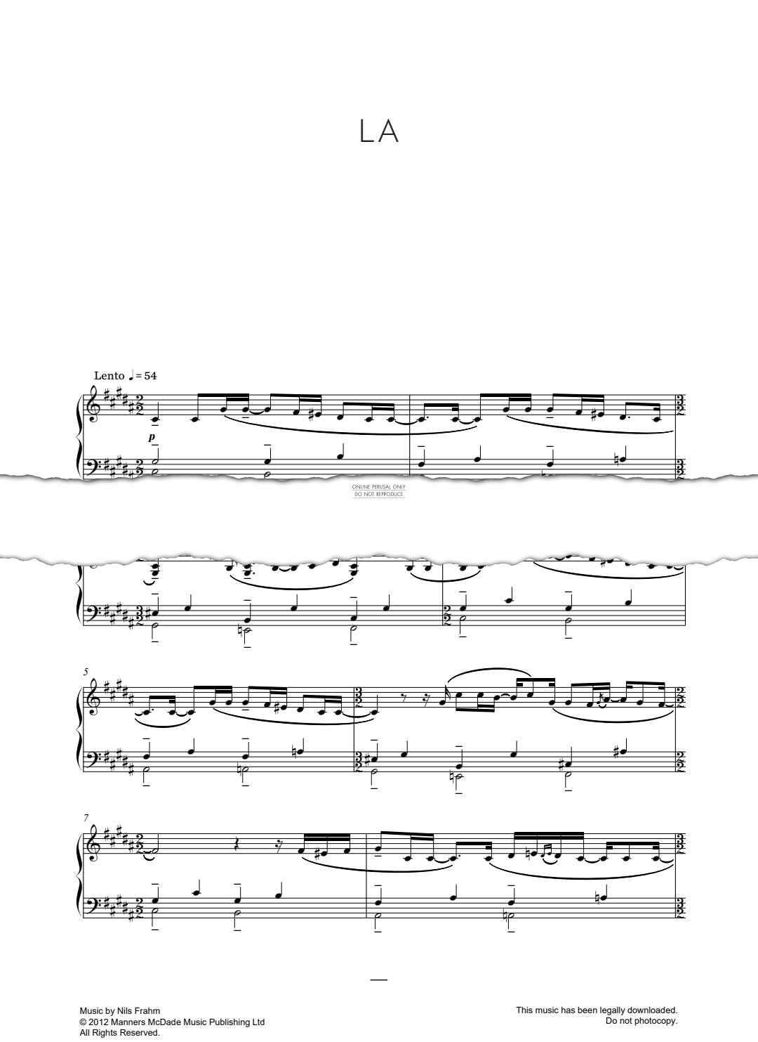 Produktgalerie: Seite 1 von 1 La, Nils Frahm, Klavier