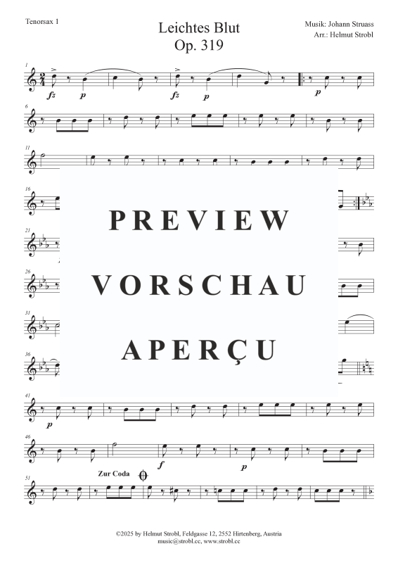 Produktgalerie: Seite 7 von 11 Leichtes Blut, , Saxophon Quintett