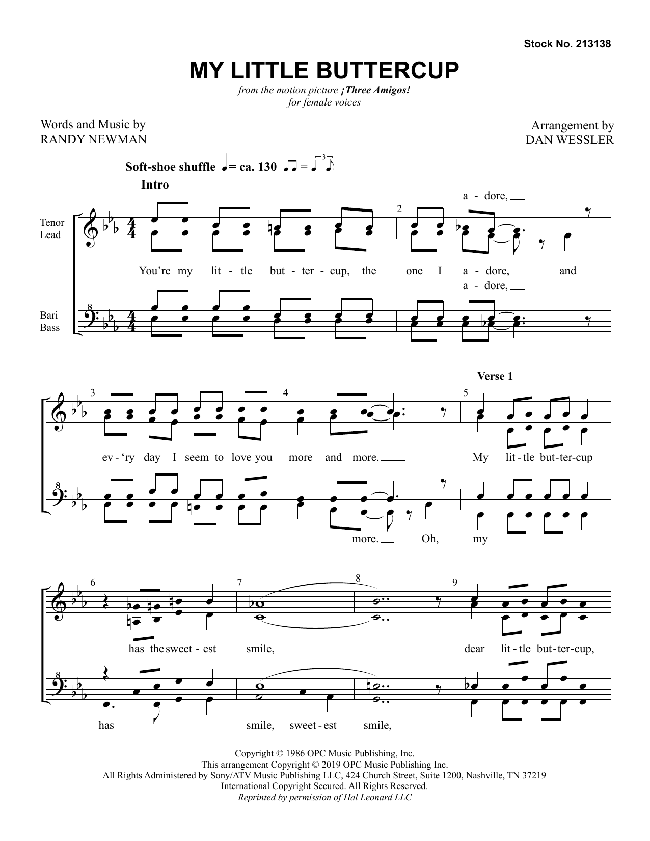 Produktgalerie: Seite 1 von 1 My Little Buttercup (arr. Dan Wessler), Randy Newman, Chor