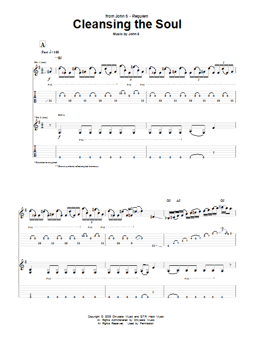 Produktgalerie: Seite 1 von 1 Cleansing The Soul, John 5, Gitarre