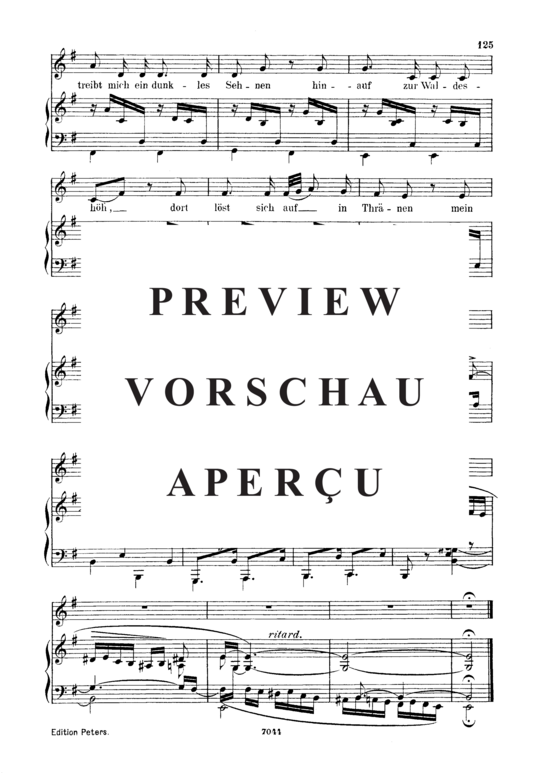 Product gallery: Page 3 of 3 Hör' ich das Liedchen klingeln, Op.48 No.10, , Low Voice and Piano
