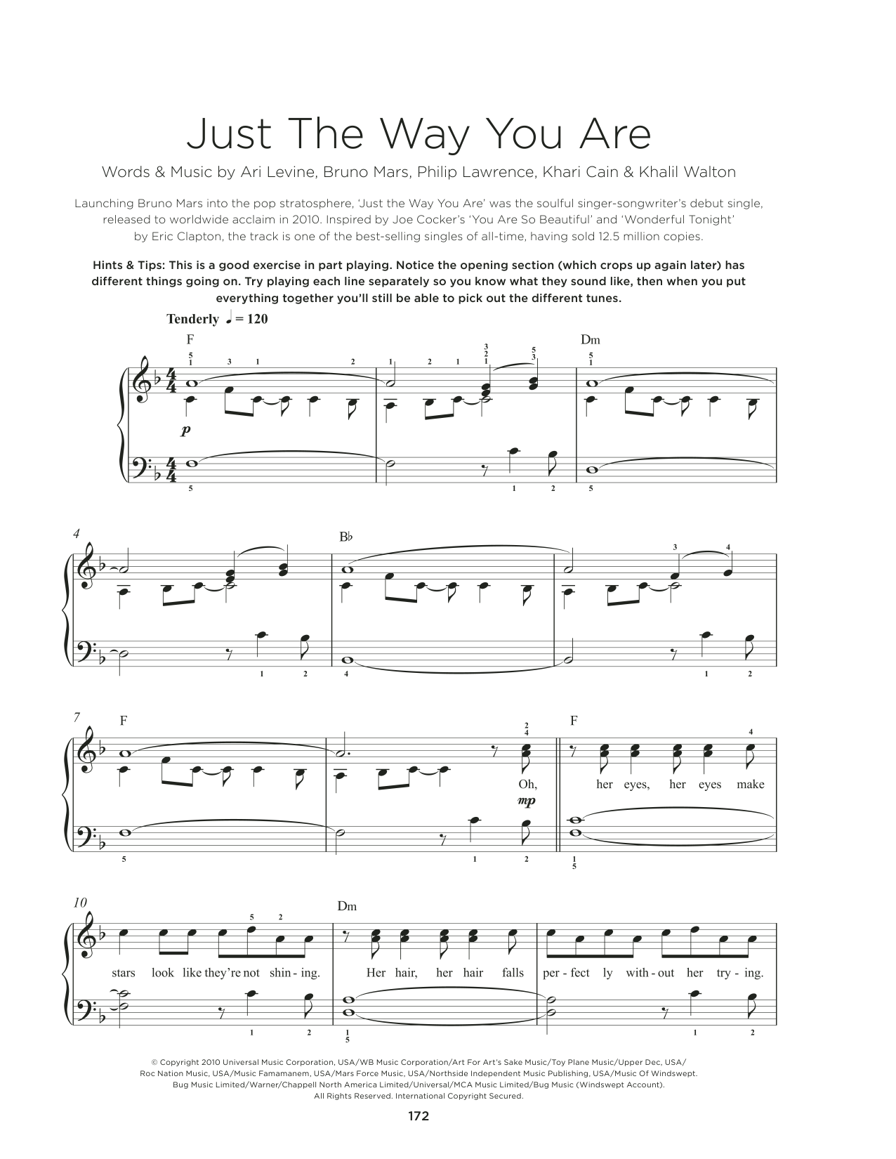 Produktbild zu:  Just The Way You Are - Bruno Mars