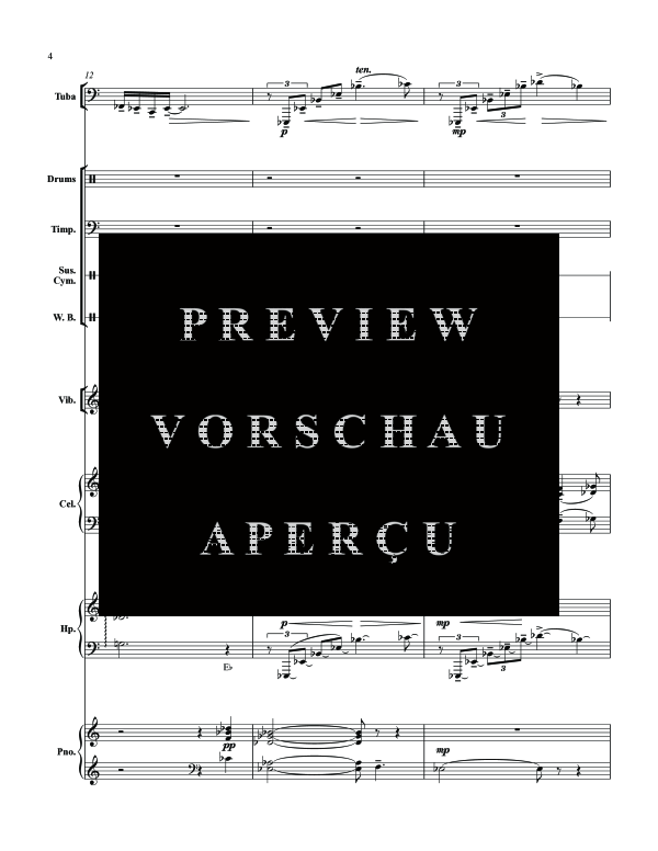Produktgalerie: Seite 10 von 11 Suite for Tuba, , (Tuba Solo mit Percussion, Celesta, Harfe + Klavier)