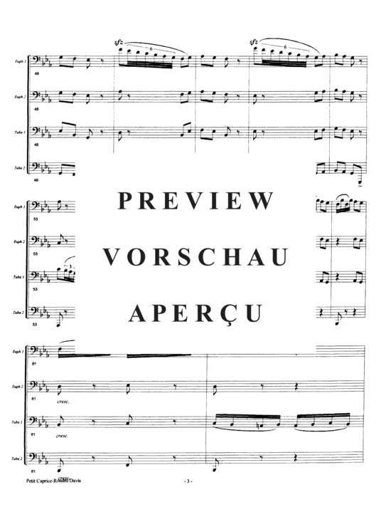 Product gallery: Page 7 of 21 Petit Caprice in the Style of Offenbach , , (Tuba Quartett EETT)