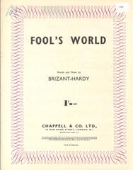 cover: Fool's World, Seifert Brizant, Gesang, Klavier