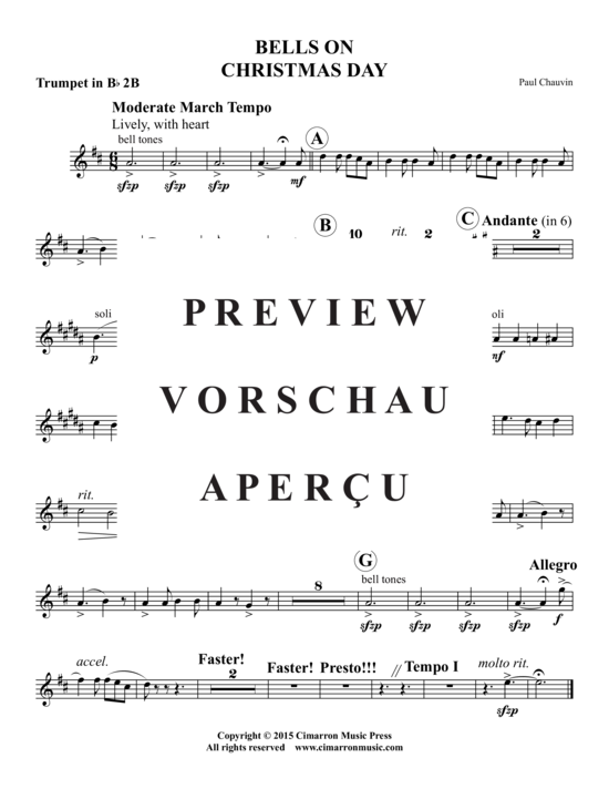 Produktgalerie: Seite 13 von 16 Bells on Christmas Day , , (Doppel Blechbläserquintett)