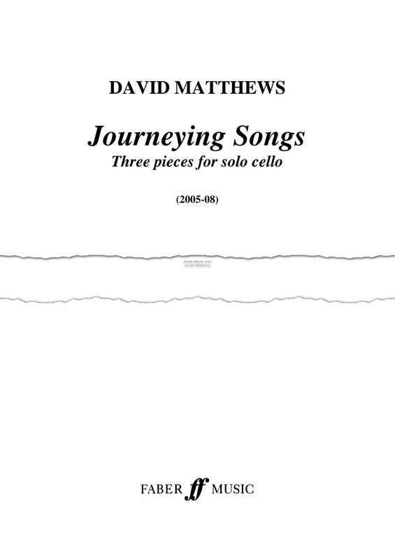 Produktgalerie: Seite 1 von 1 Journeying Songs, David Matthews, Violoncello