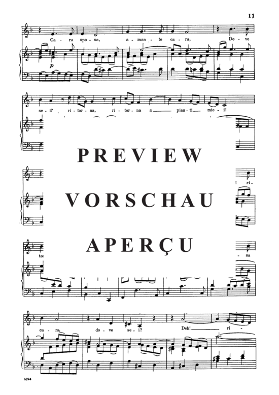 Product gallery: Page 3 of 5 Cara sposa, , Low Voice and Piano