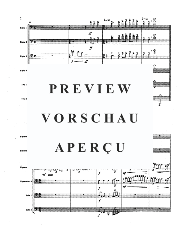 Produktgalerie: Seite 4 von 11 Fanfare and Chant, , Tuba Ensemble EEEETT